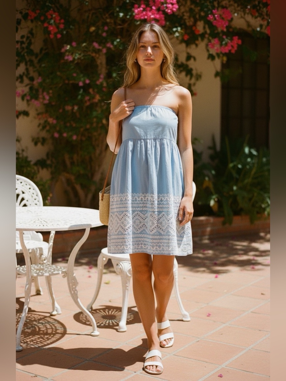 J. Crew Periwinkle Strapless Dress
